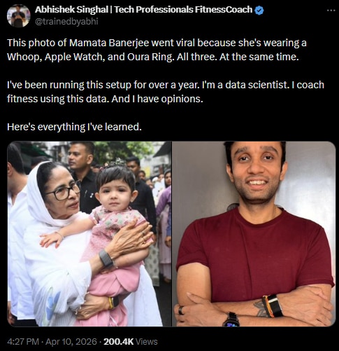 Mamata Banerjee spotted wearing 3 fitness trackers, hereâs why itâs not unusual